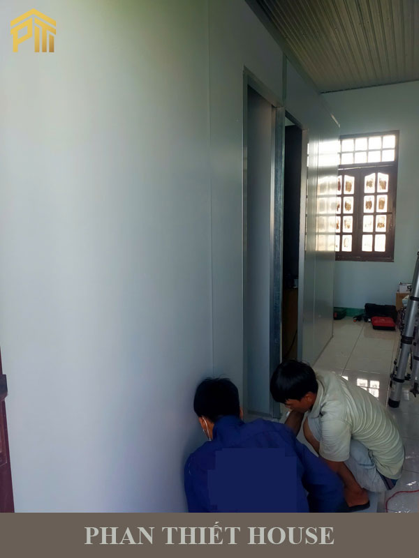 Thi công vách ngăn panel eps Phan Thiết