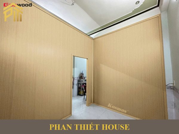 Thi công vách ngăn phòng bằng tấm nhựa Kosmos tại Phan Thiết